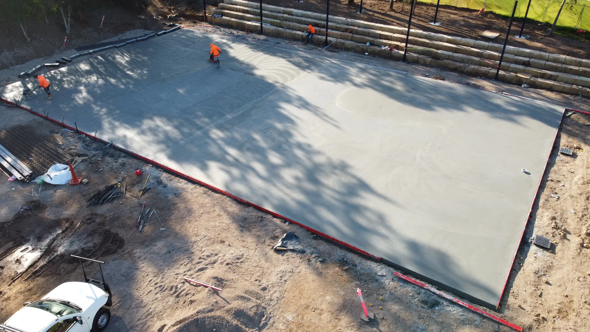 Large commercial concrete pour at school — Allara Concreting