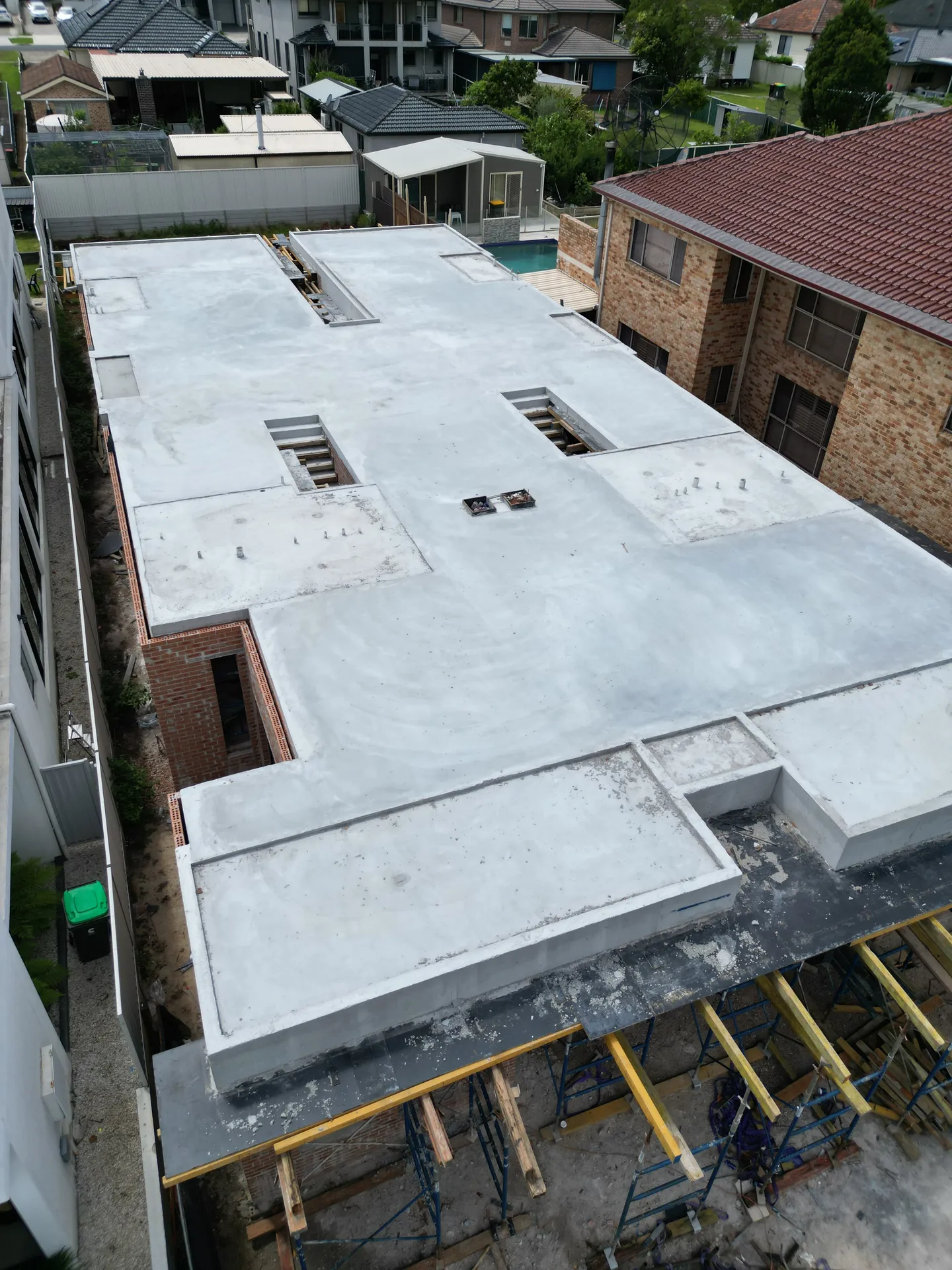 Suspended concrete slab with formwork — Allara Concreting